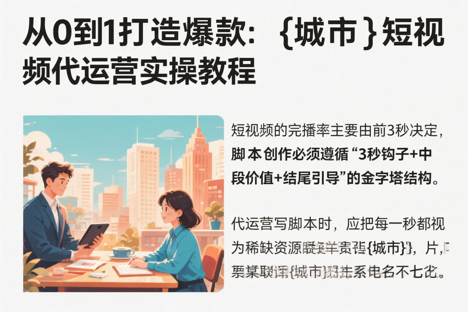 从0到1打造爆款：临夏短视频代运营实操教程