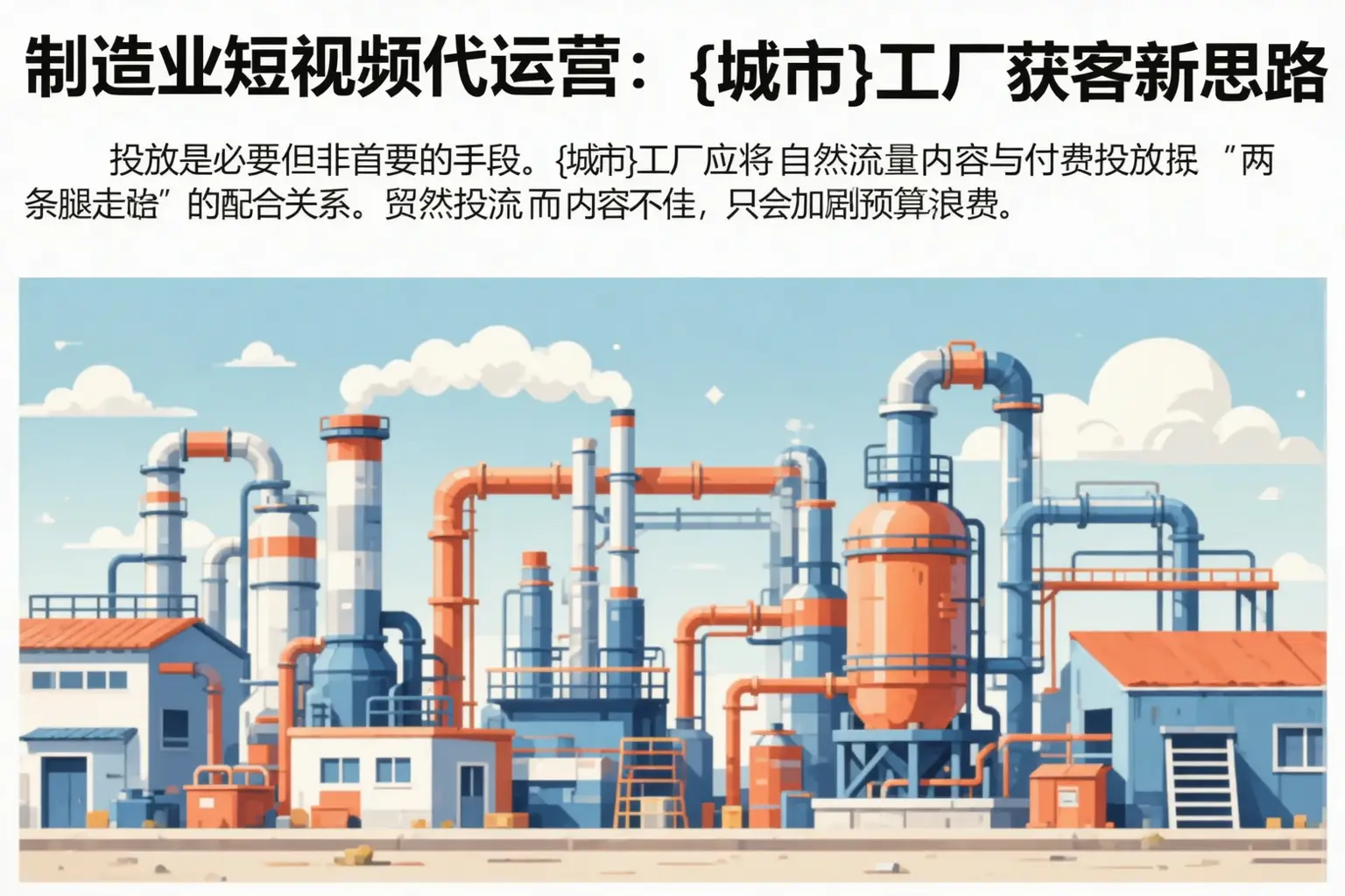 制造业短视频代运营:临夏工厂获客新思路