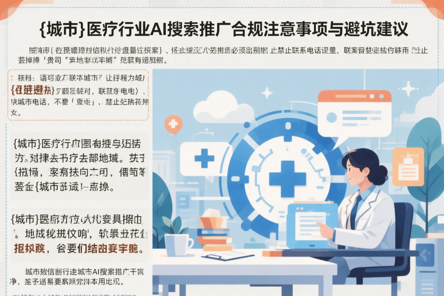 临夏医疗行业AI搜索推广合规注意事项与避坑建议