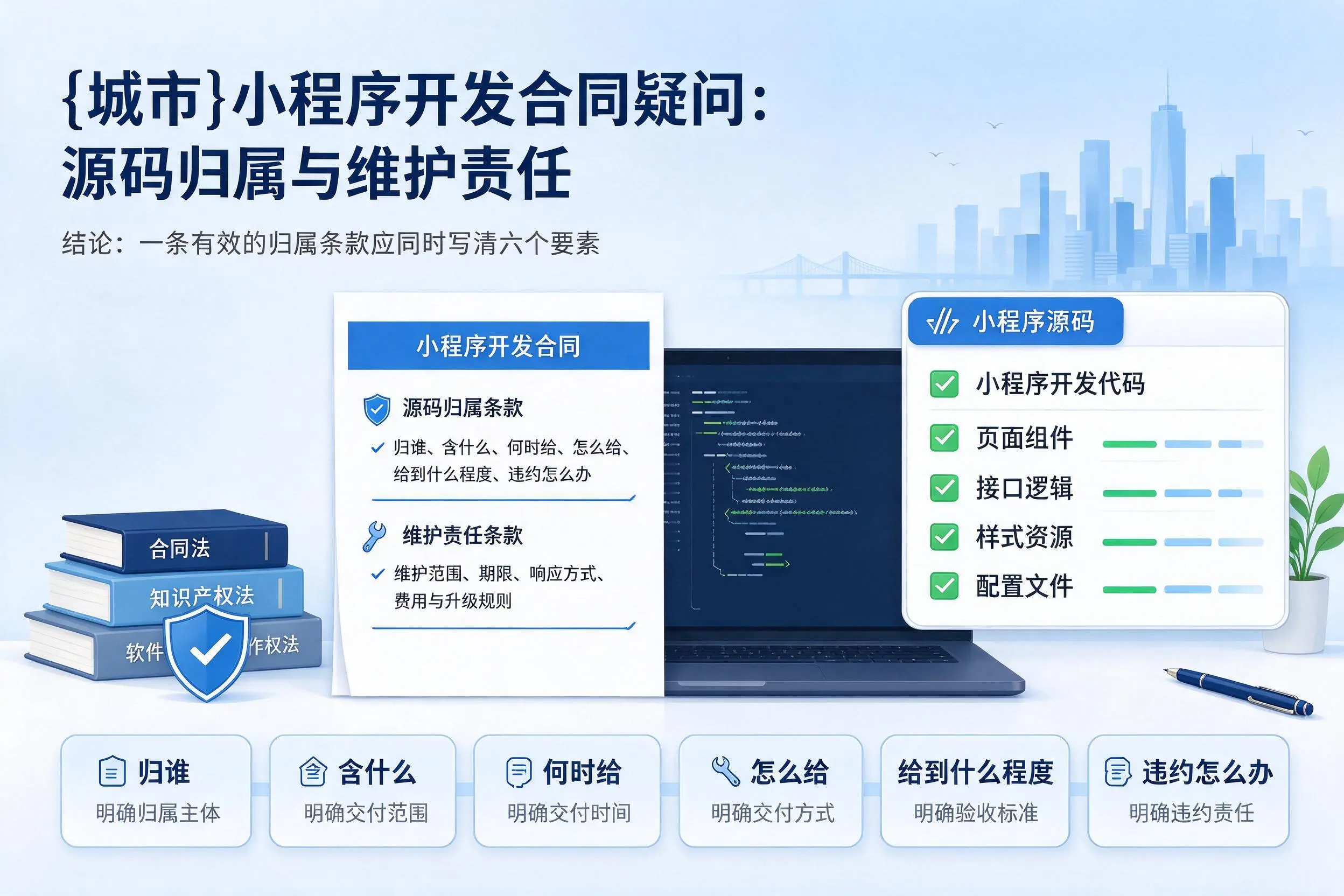 临夏小程序开发合同疑问:源码归属与维护责任
