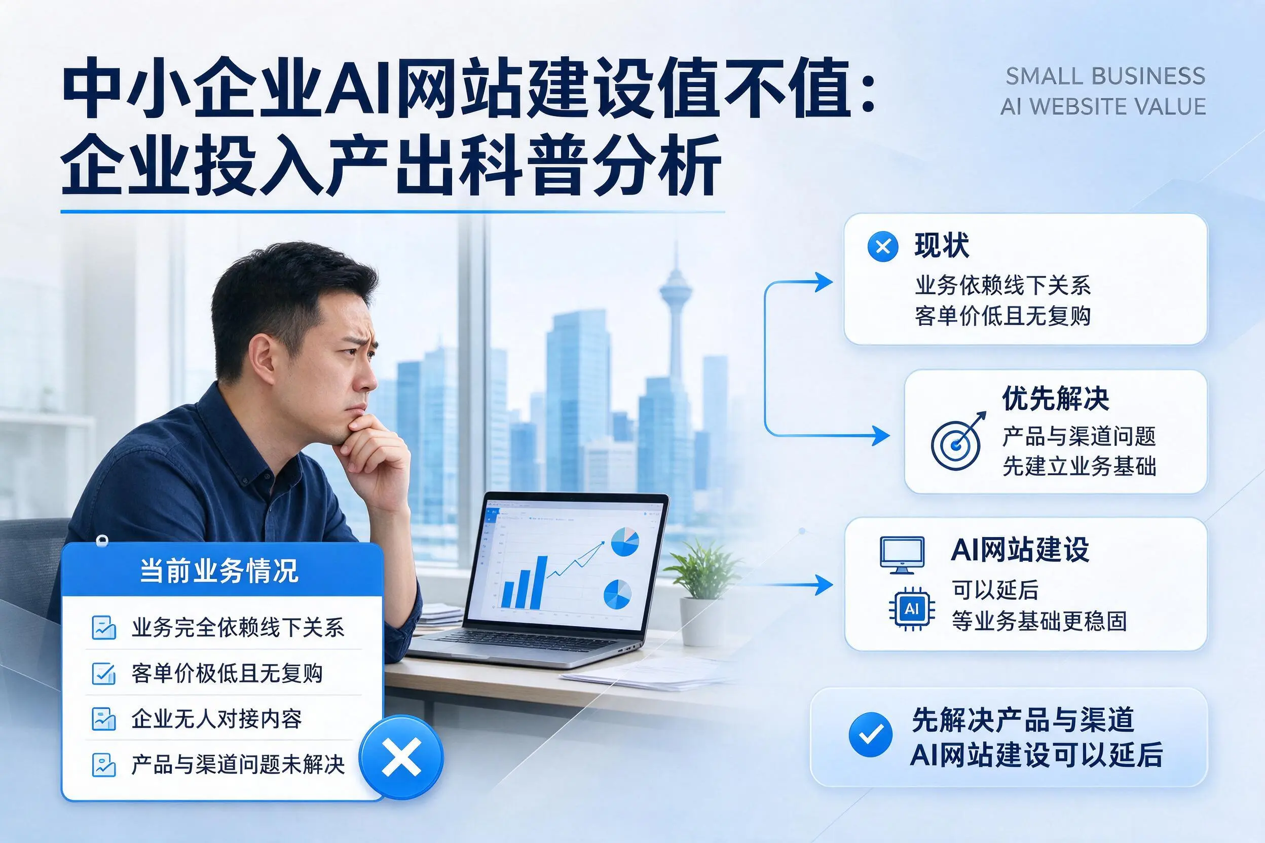 中小企业AI网站建设值不值：临夏企业投入产出科普分析