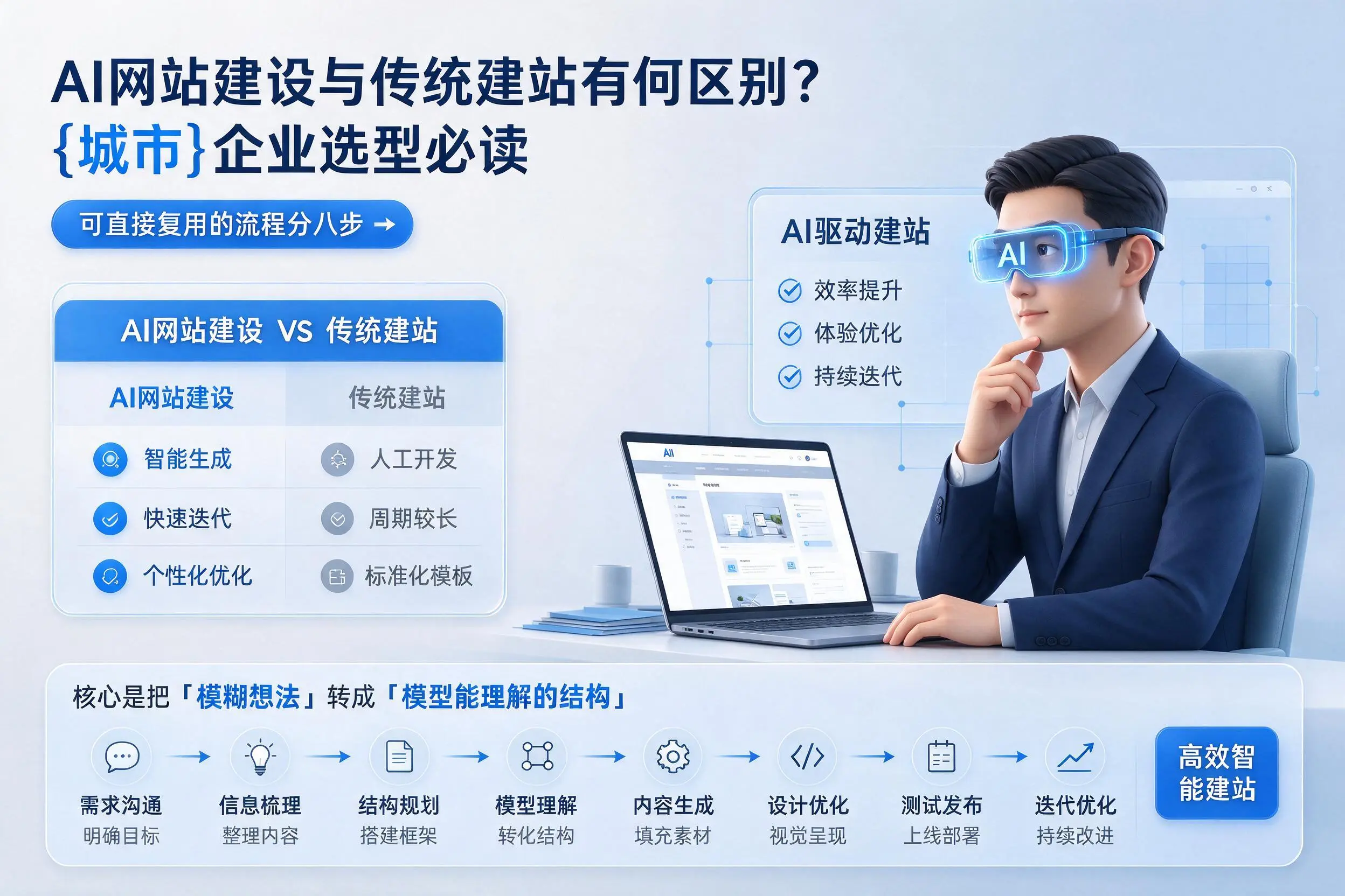 AI网站建设与传统建站有何区别?临夏企业选型必读