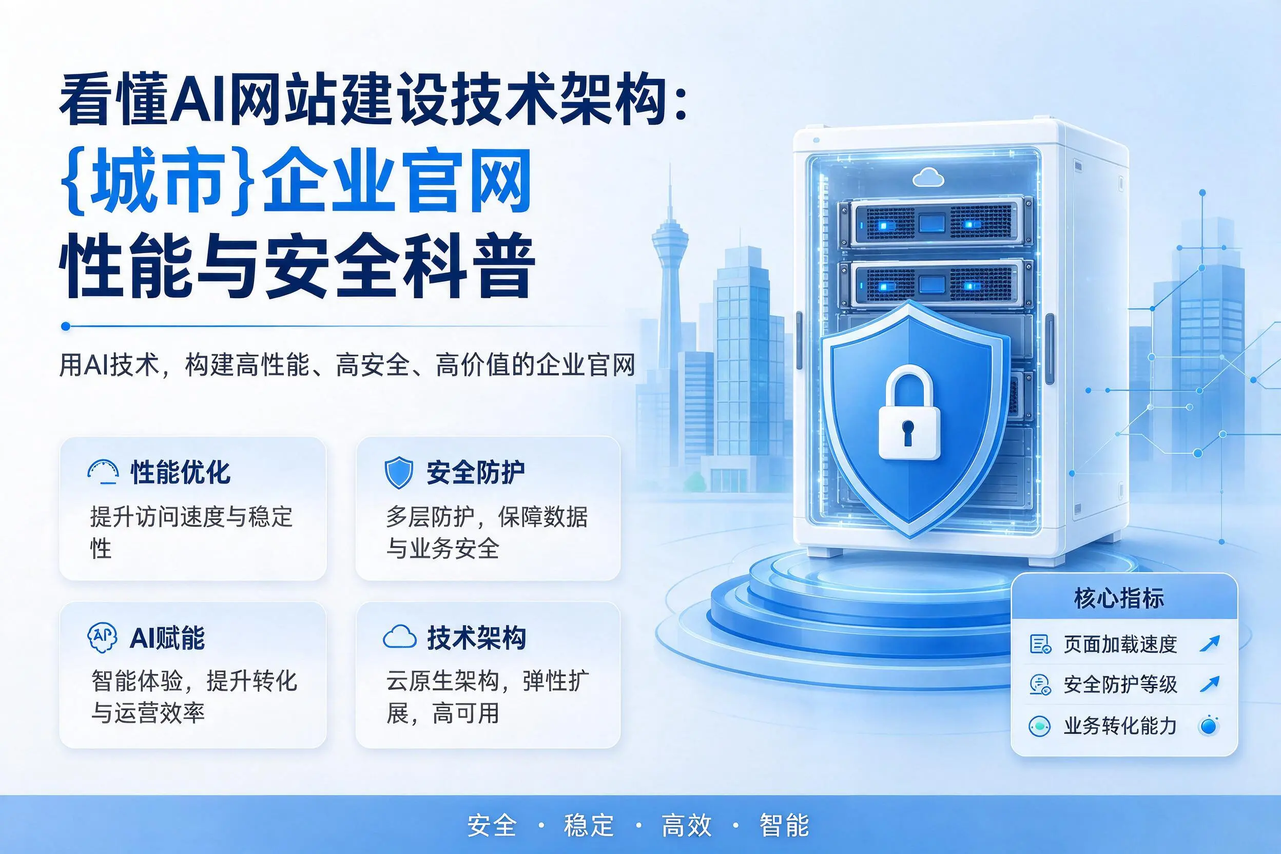 看懂AI网站建设技术架构：临夏企业官网性能与安全科普
